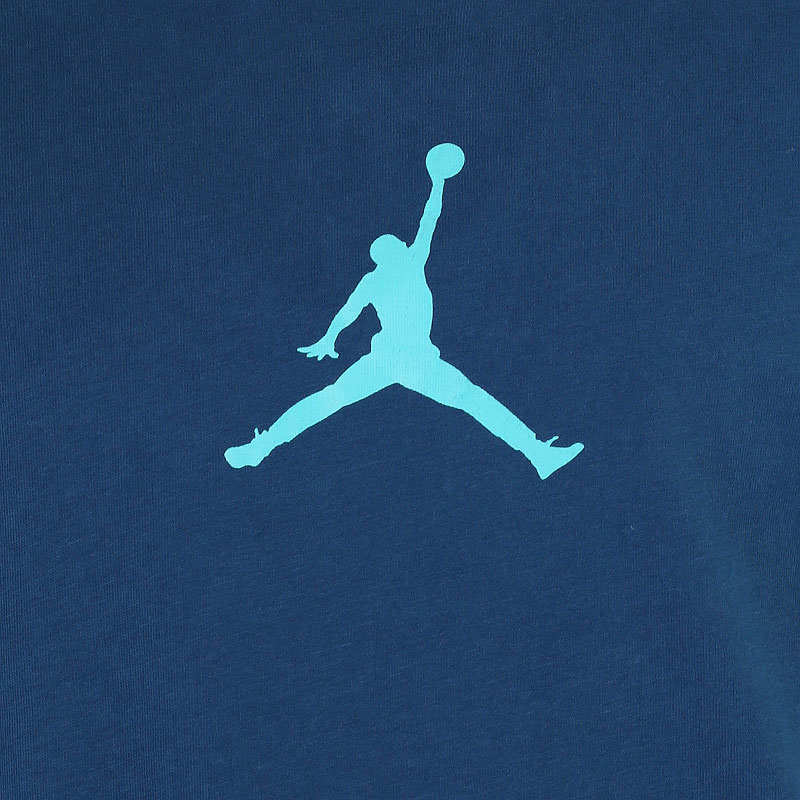 мужская синяя футболка Jordan Jumpman Short-Sleeve Tee CW5190-432 - цена, описание, фото 2